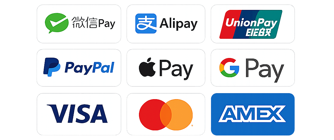 Popular payment method logos 3x3 grid e1775641078839